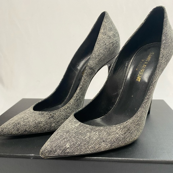 Saint Laurent denim pumps